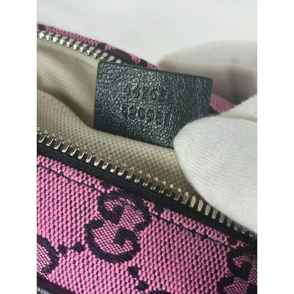 Gucci GG Marmont Shoulder Bag Diagonal Quilted GG Canvas Pink SPB JA-335380